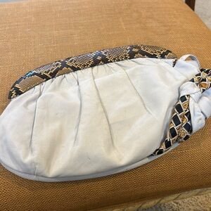 Antique bag. Made in Italy.
Leather with python trim
Fantastic condition